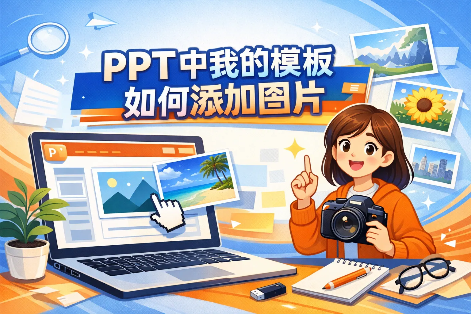 ppt中我的模板如何添加图片