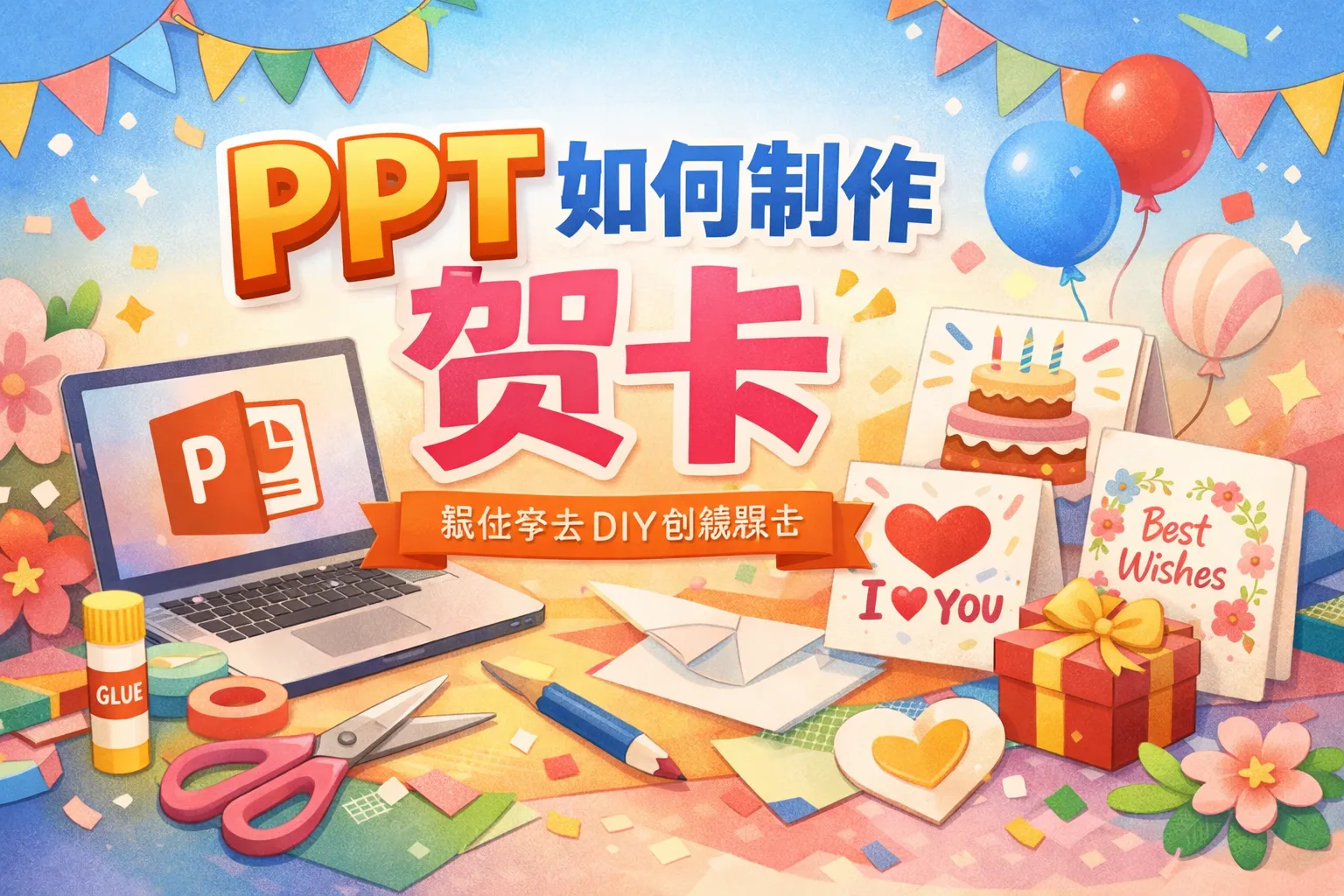 ppt如何制作贺卡