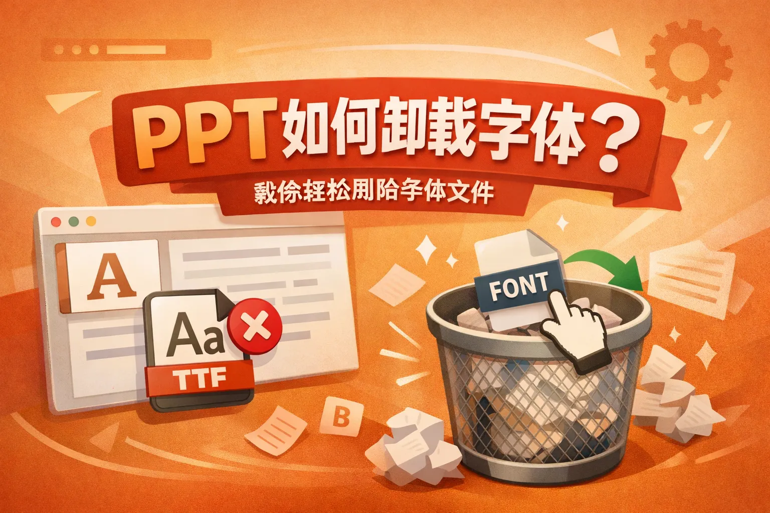 ppt如何卸载字体