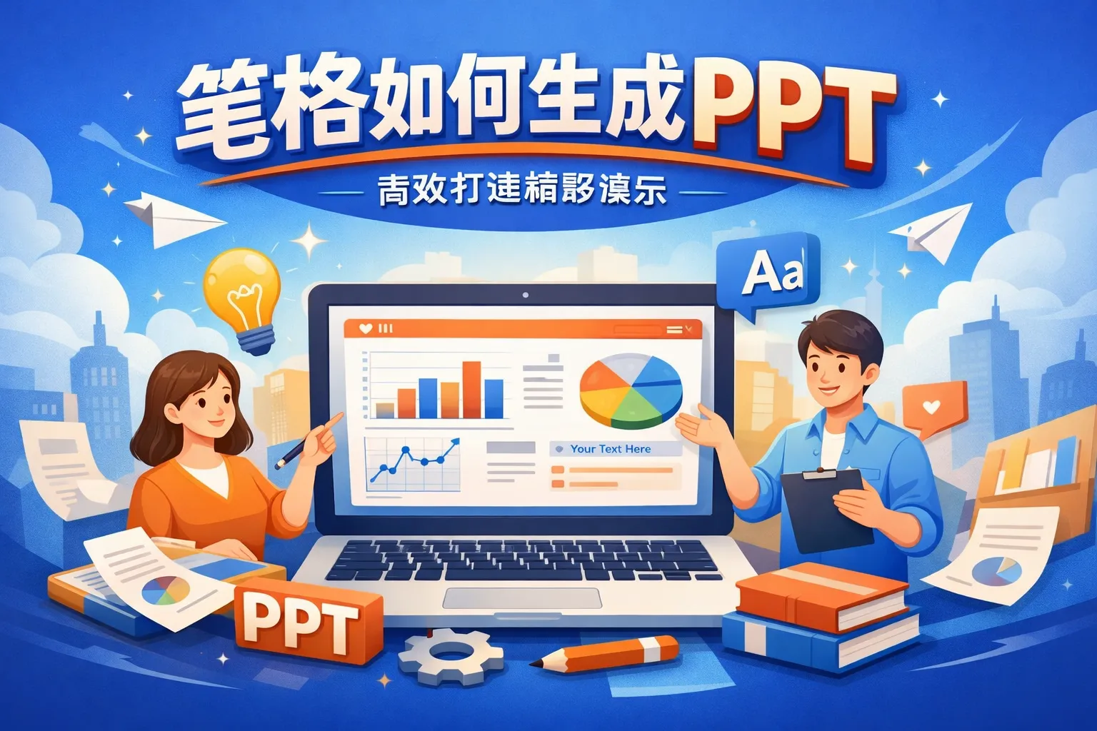 笔格如何生成ppt