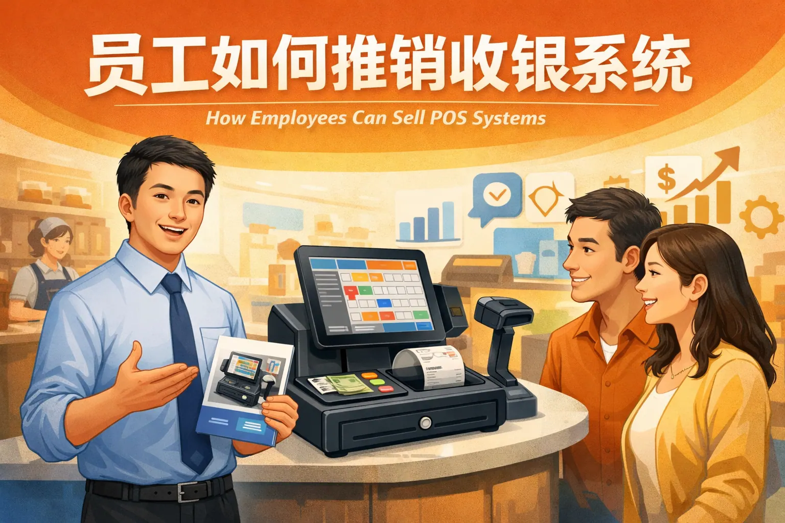 员工如何推销收银系统