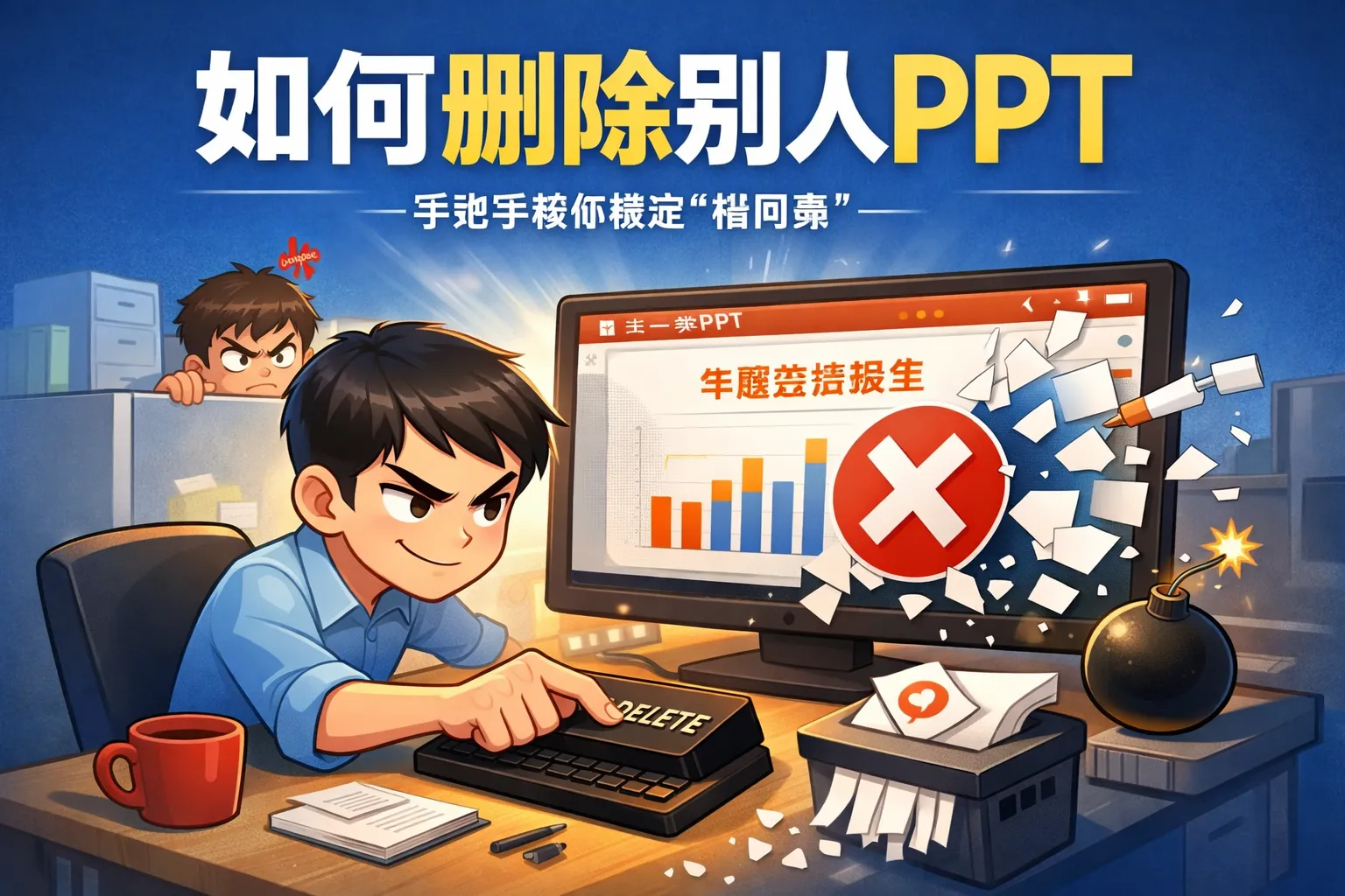 如何删除别人PPT