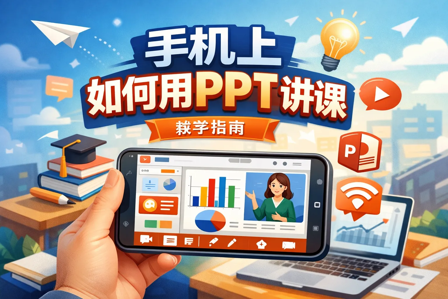 手机上如何用ppt讲课