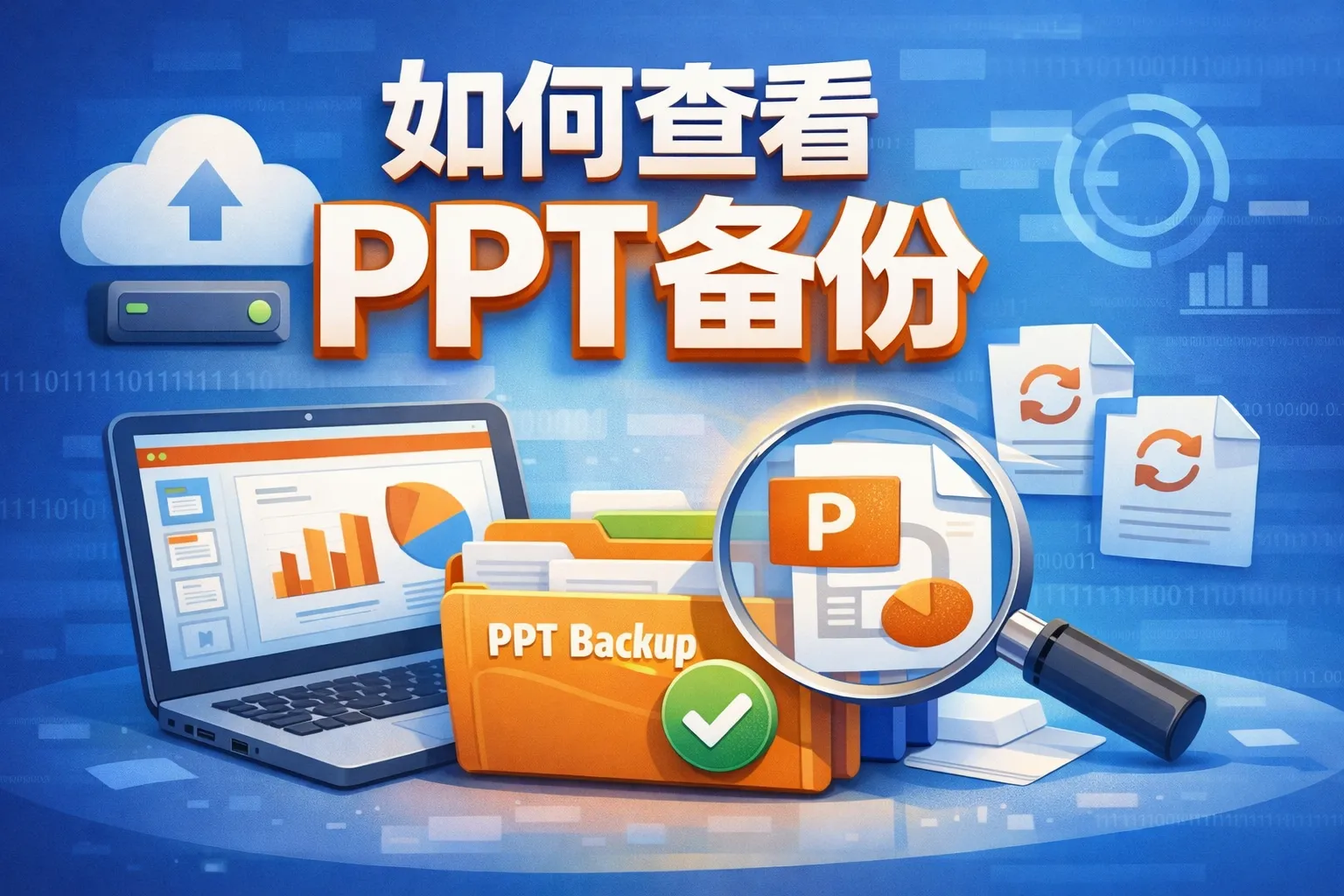 如何查看ppt备份