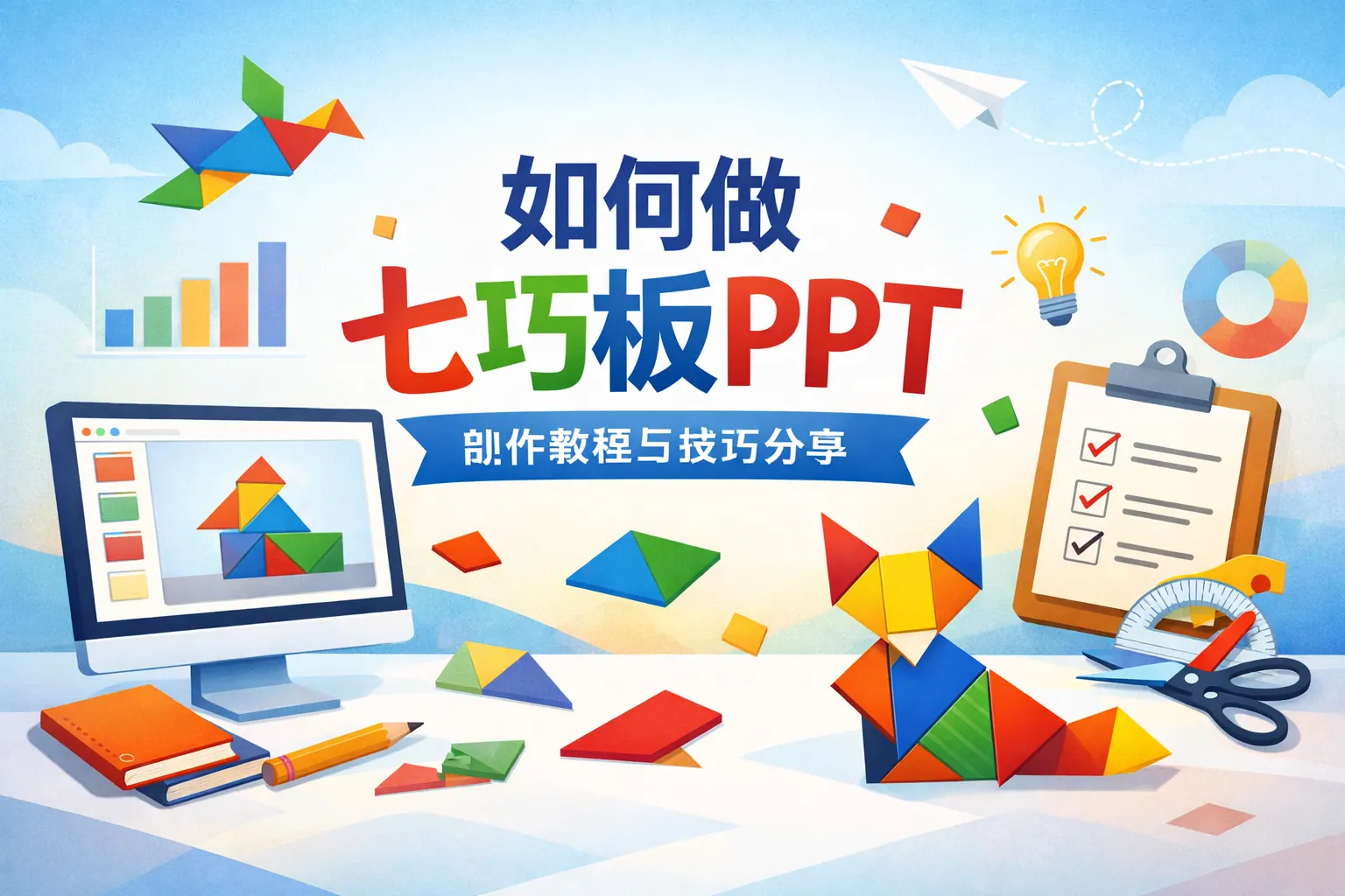 如何做七巧板ppt