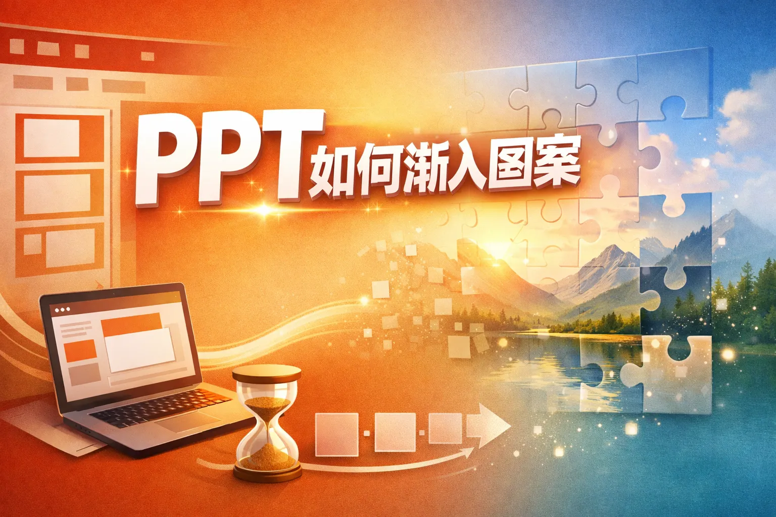 ppt如何渐入图案