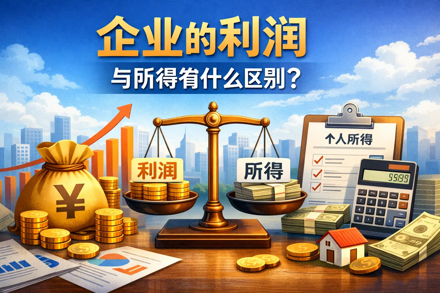 企业的利润与所得有什么区别