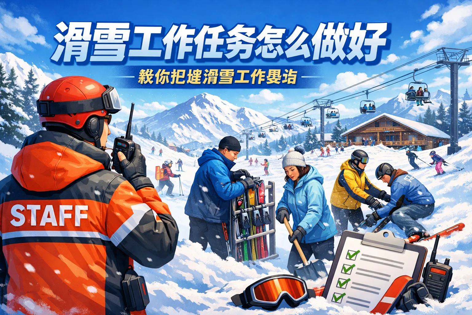 滑雪工作任务怎么做好
