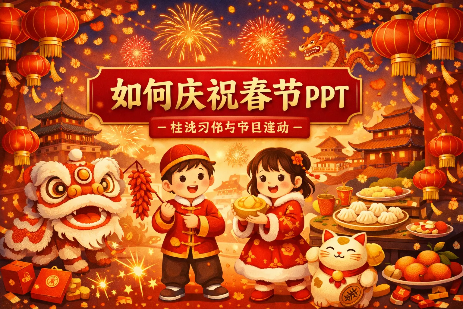 如何庆祝春节ppt