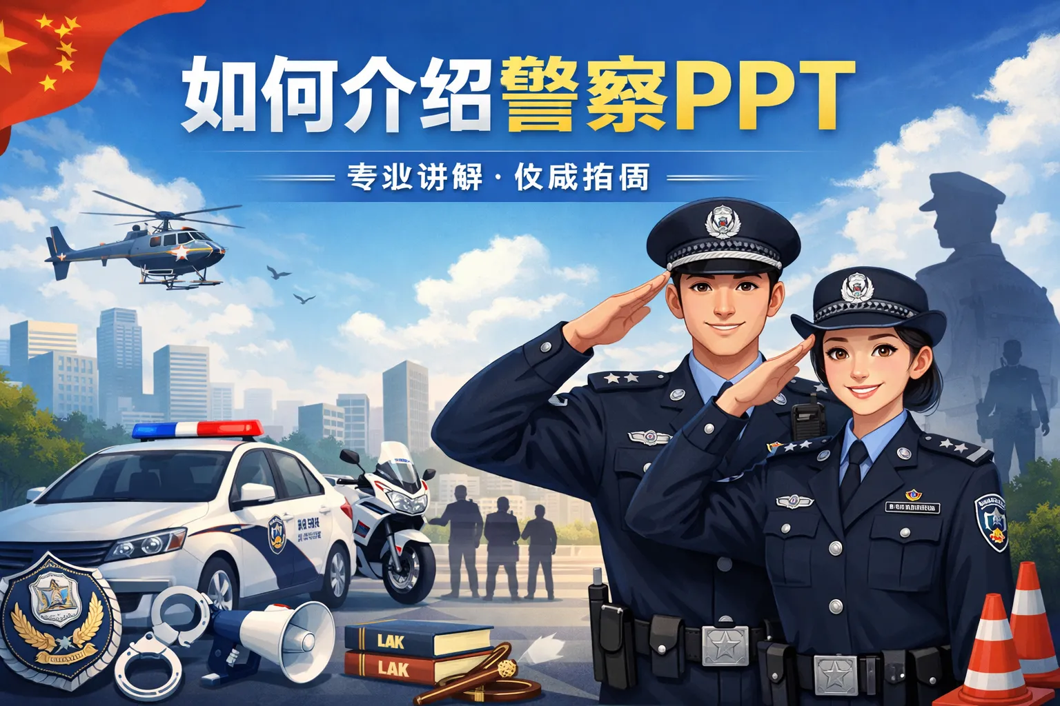 如何介绍警察ppt