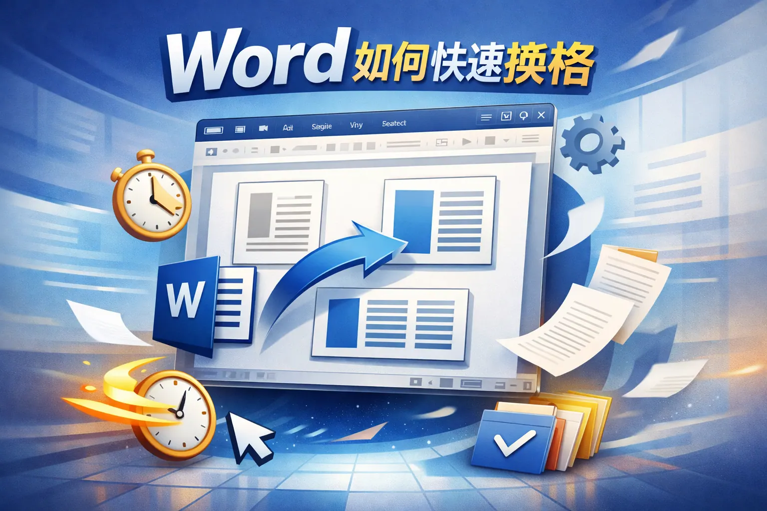 word如何快速换格