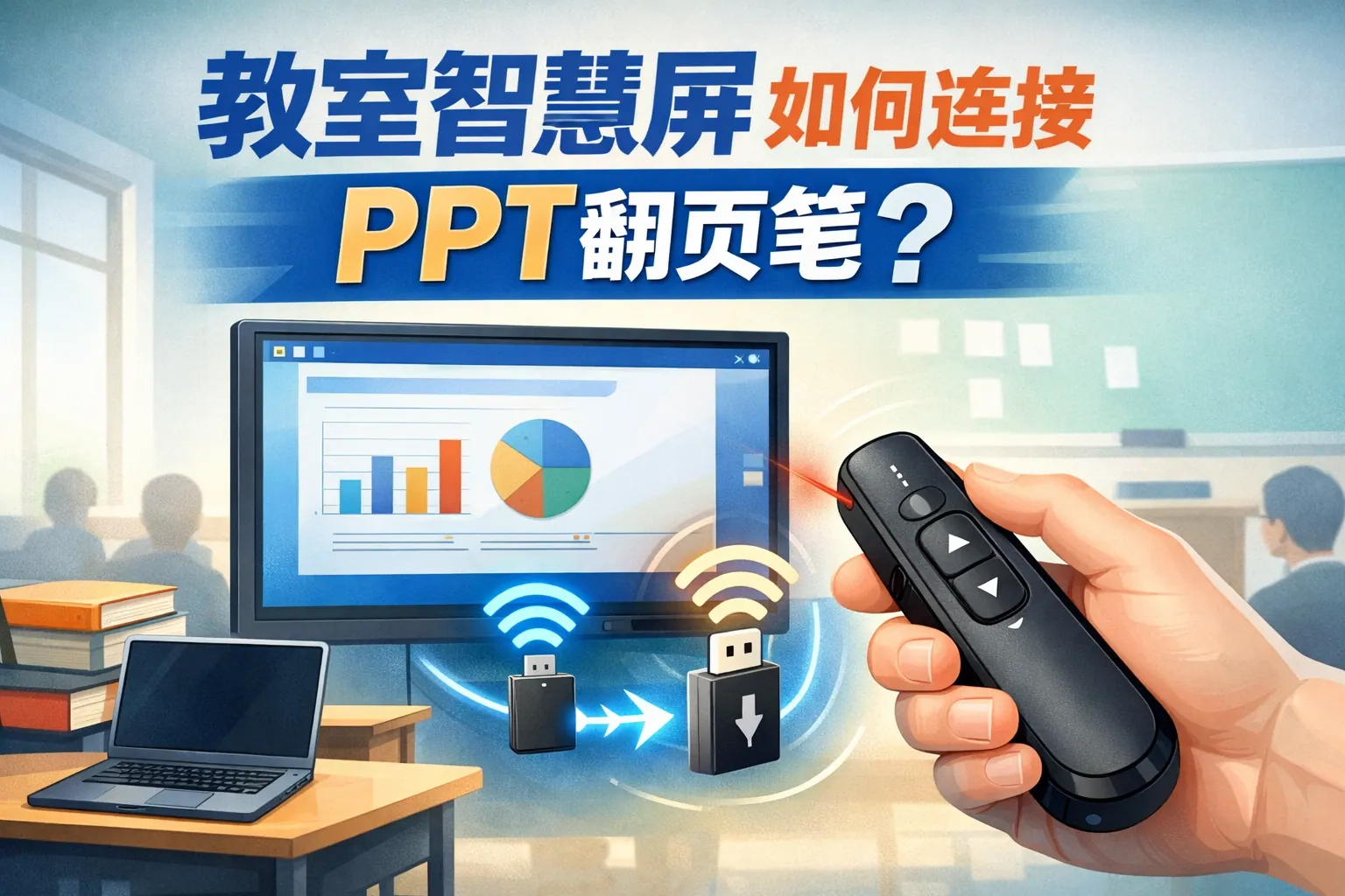 教室智慧屏如何连接ppt翻页笔
