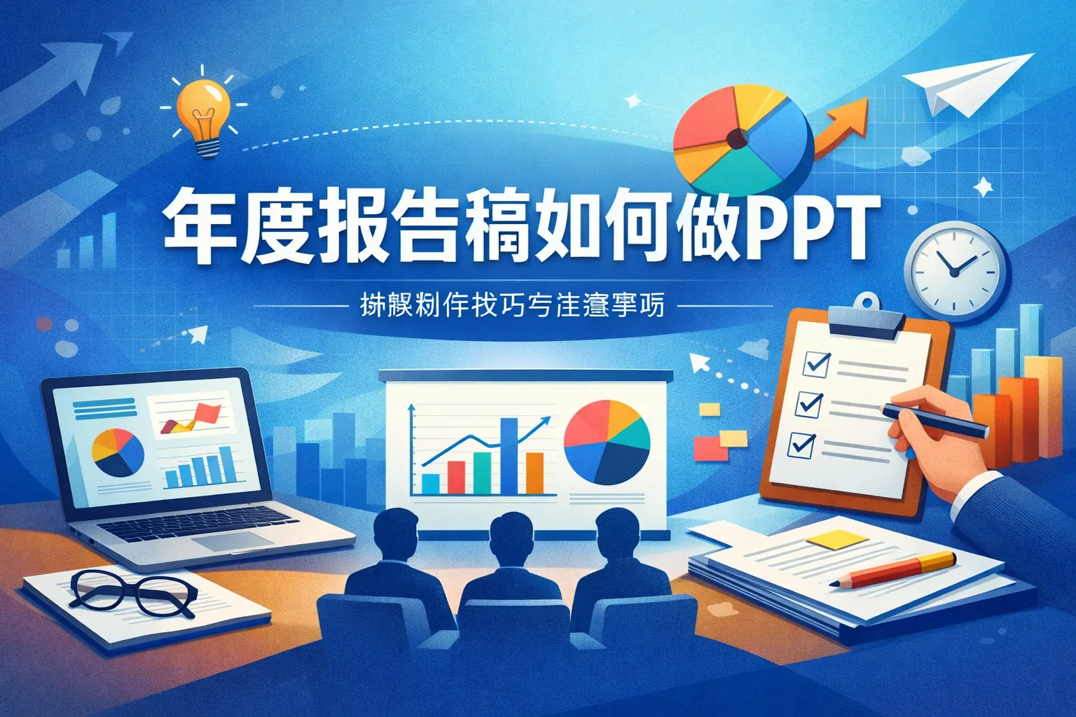年度报告稿如何做ppt