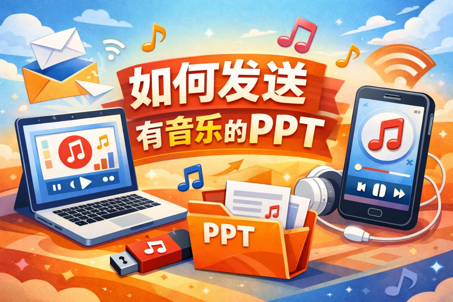 ppt如何发送有音乐的ppt
