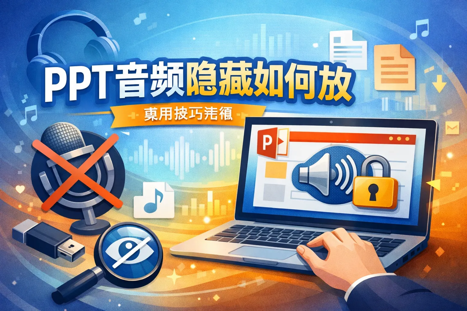 ppt音频隐藏如何放