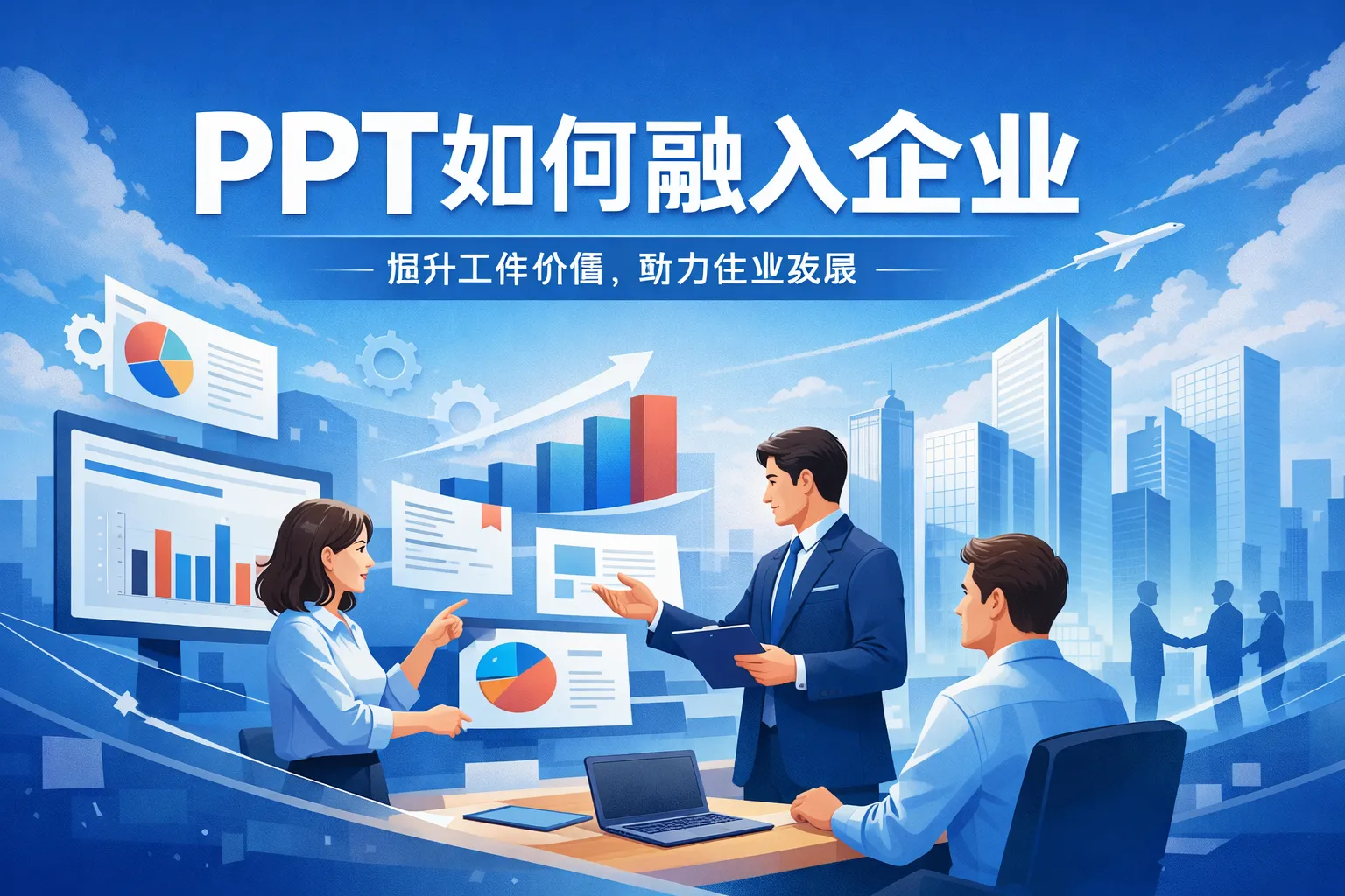 ppt如何融入企业