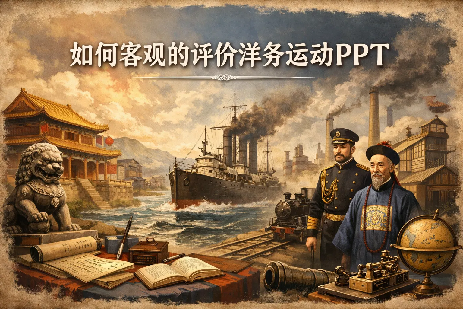 如何客观的评价洋务运动ppt