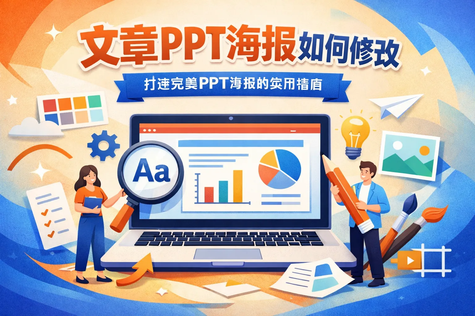 ppt海报如何修改