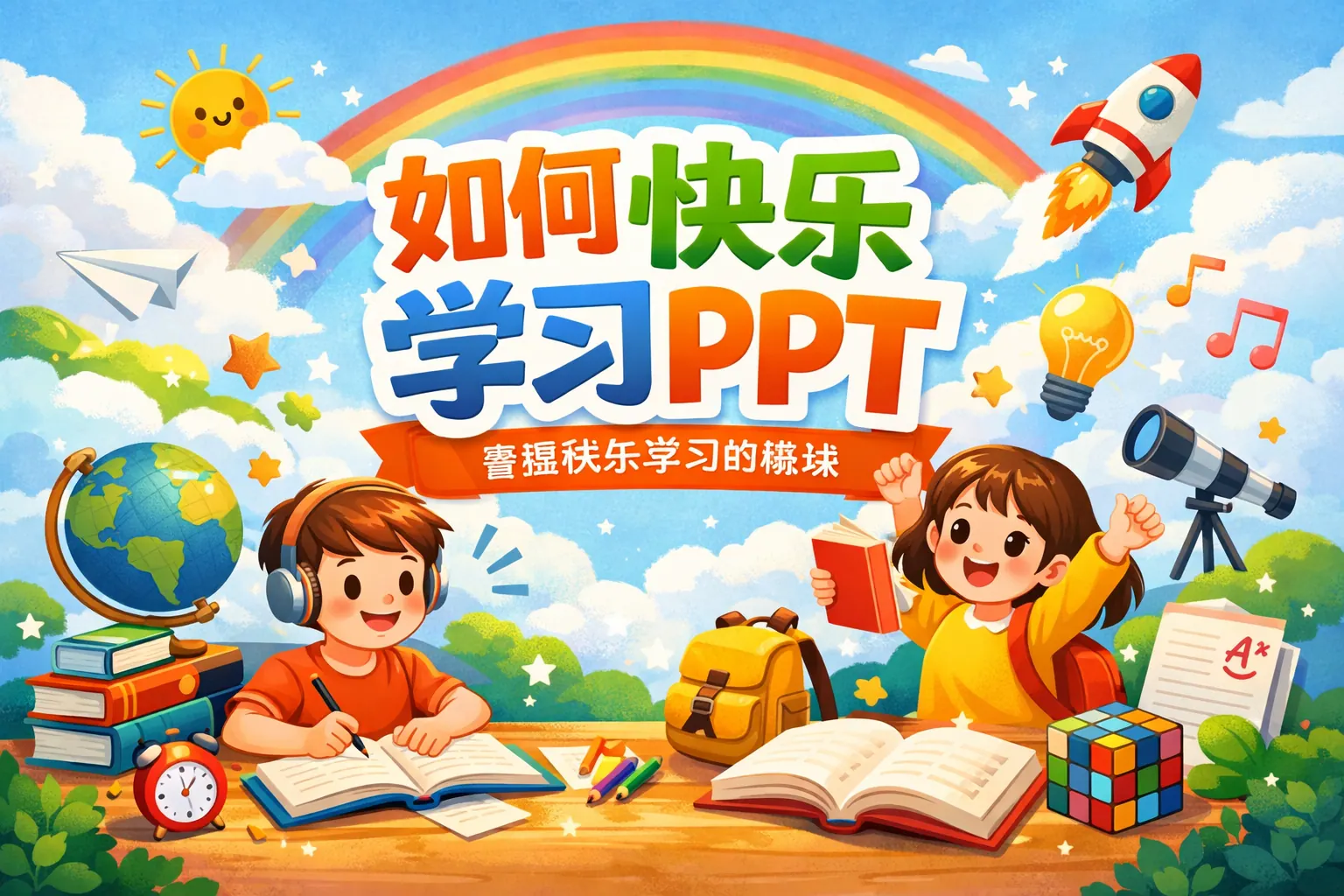如何快乐学习ppt