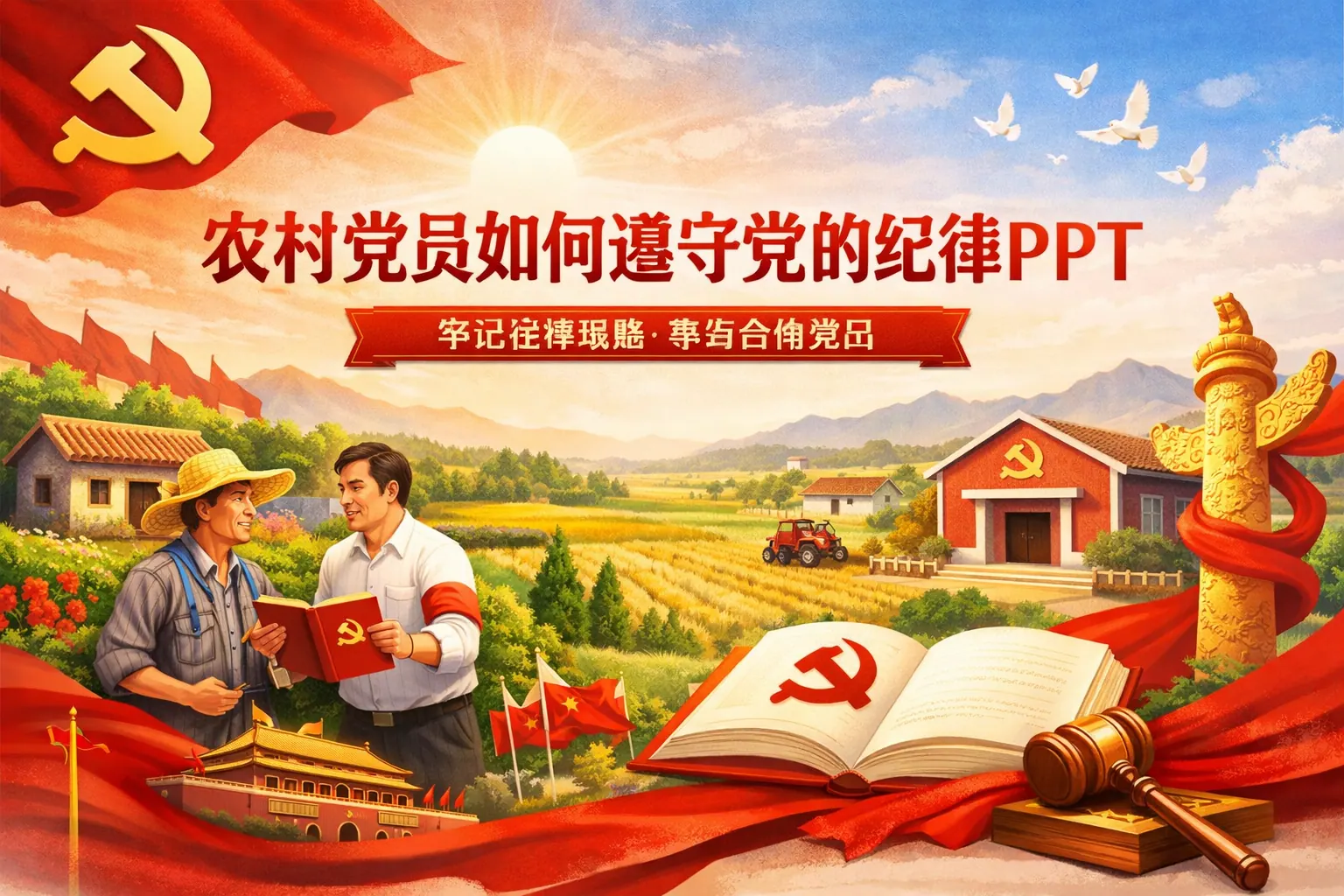 农村党员如何遵守党的纪律ppt