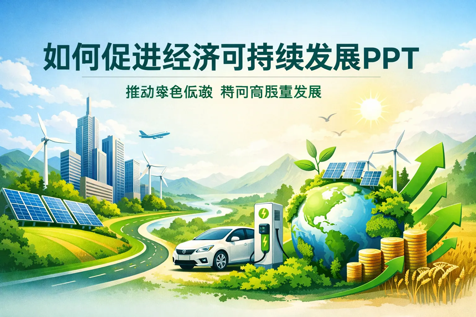 如何促进经济可持续发展ppt