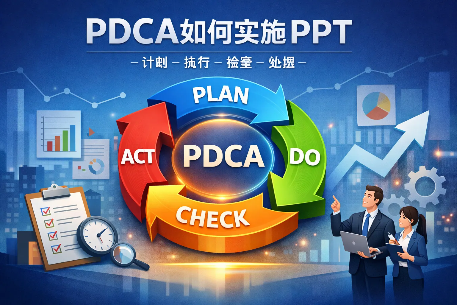 pdca如何实施PPT