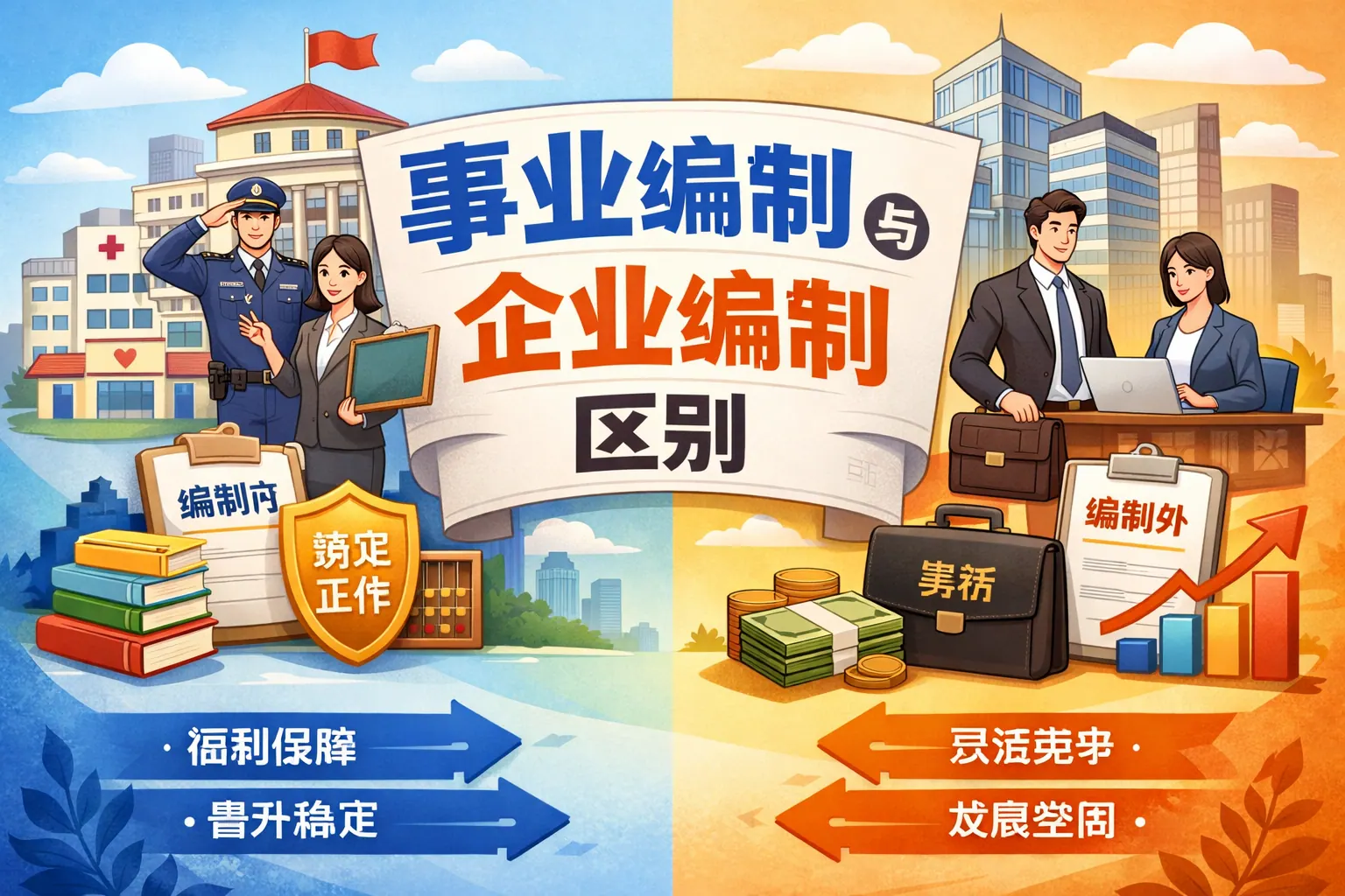 事业编制 企业编制区别