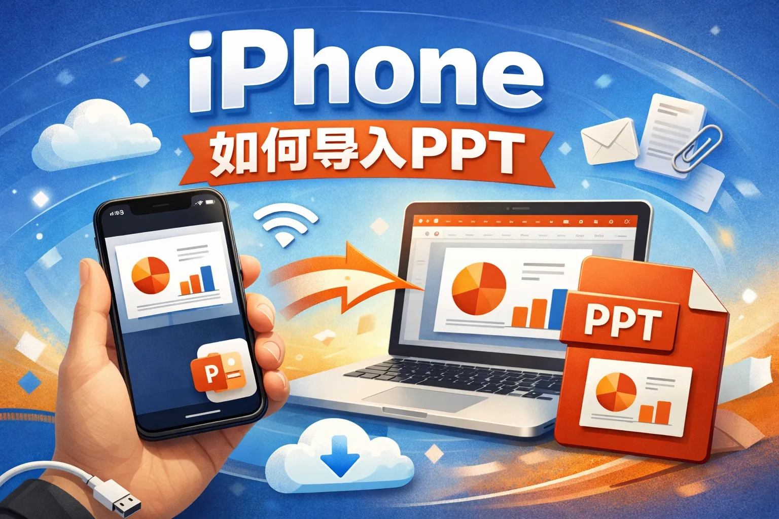 iphone 如何导入ppt