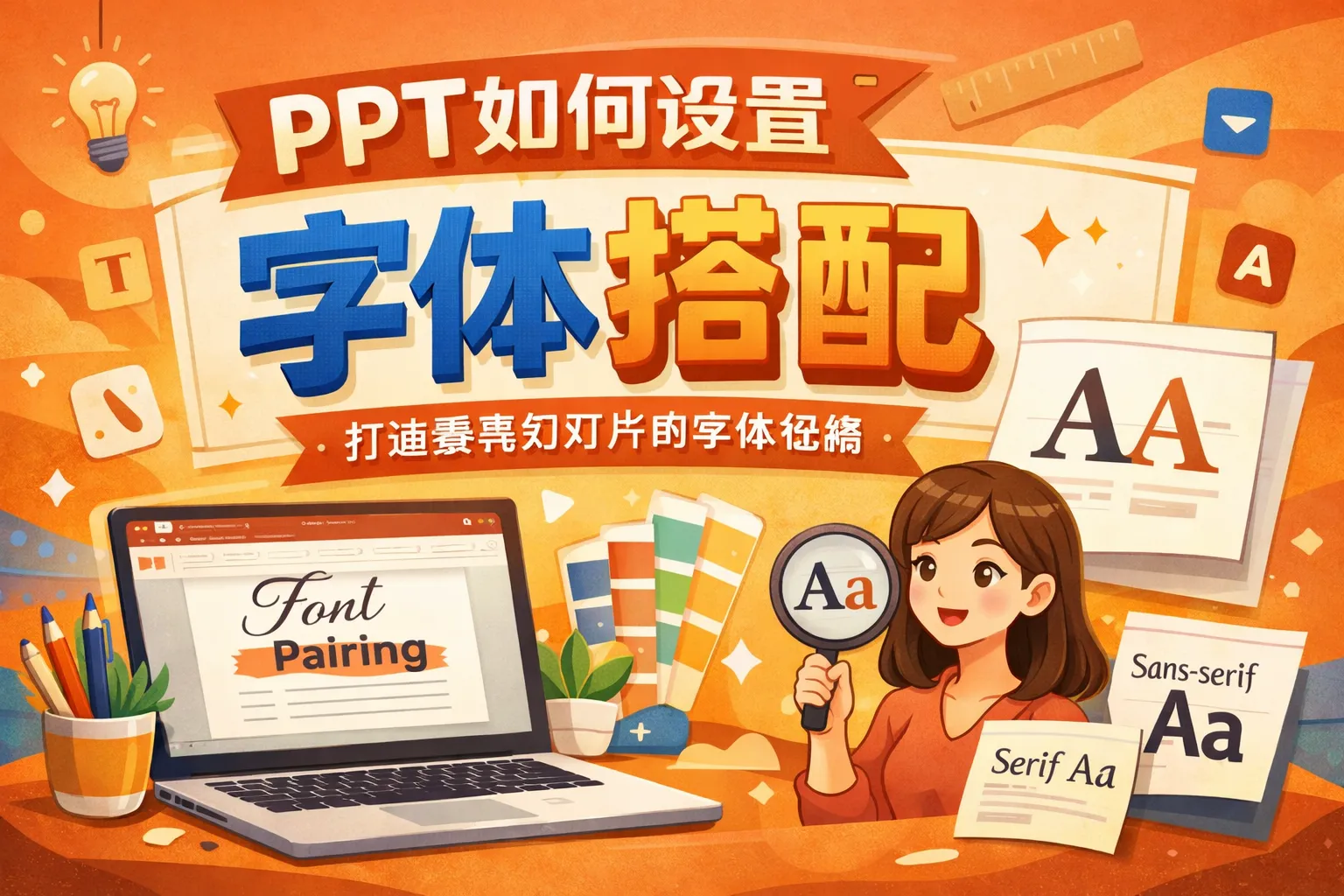 ppt如何设置字体搭配