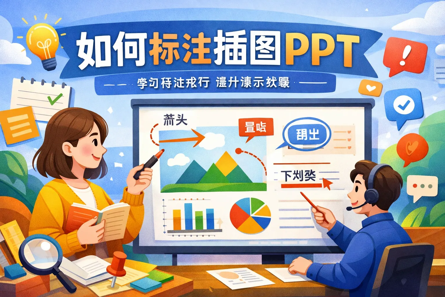 如何标注插图ppt