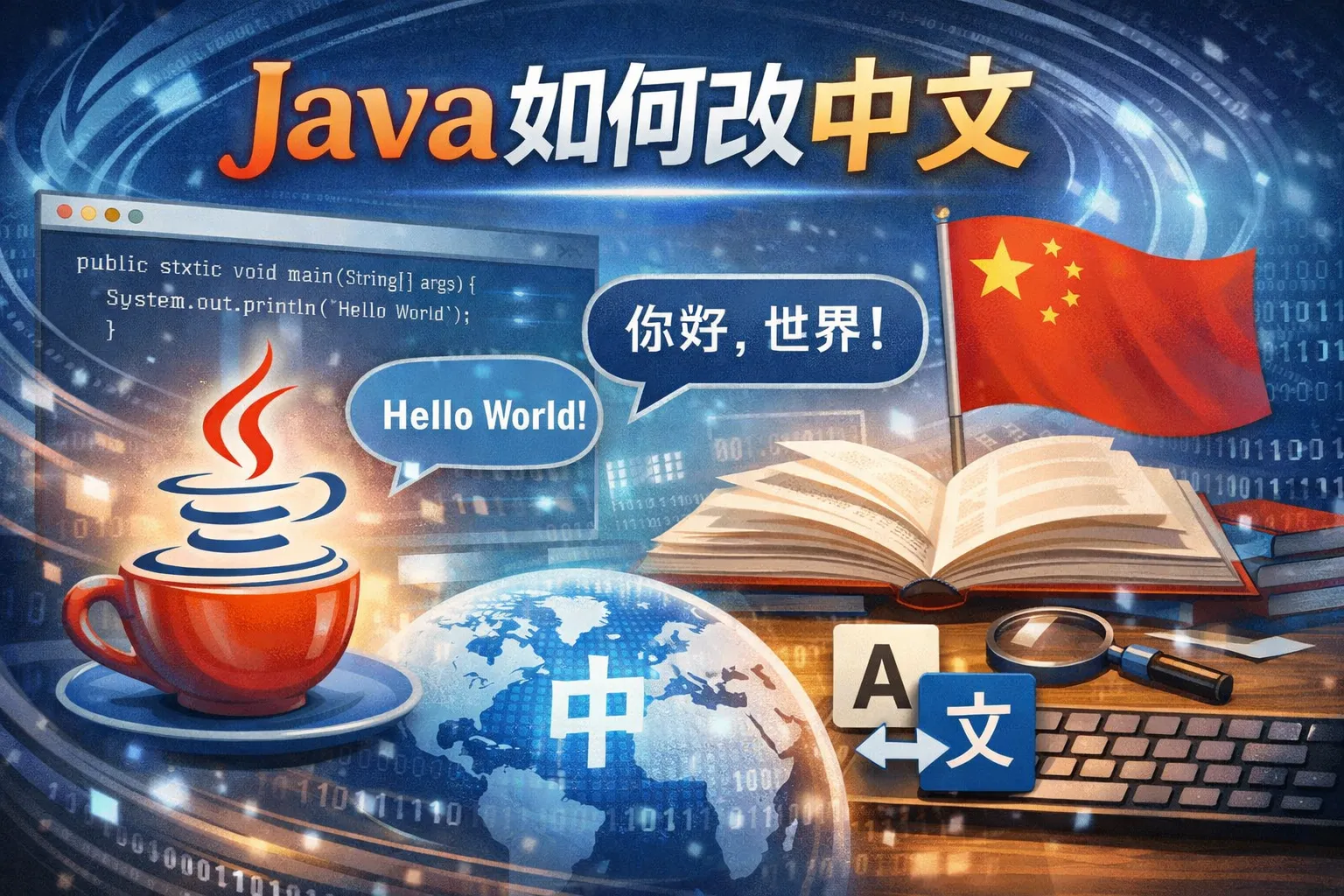 java如何改中文
