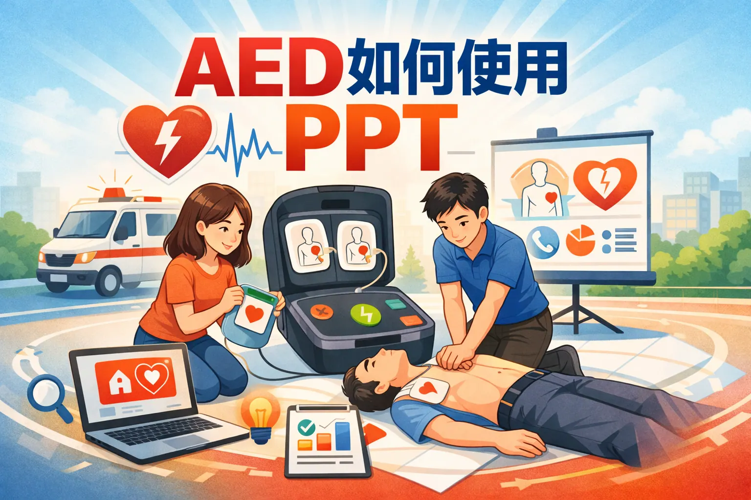 aed如何使用ppt