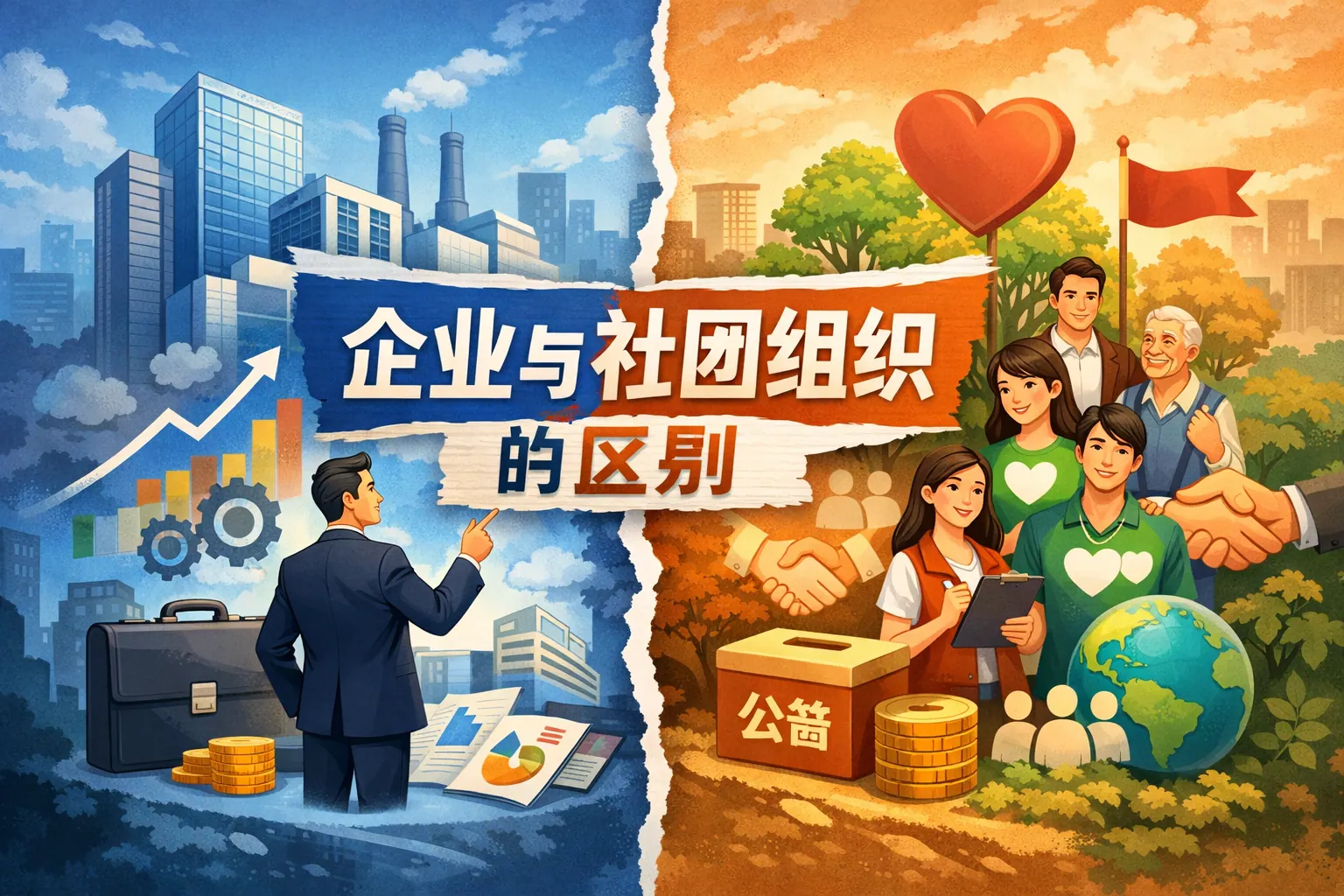 企业与社团组织的区别