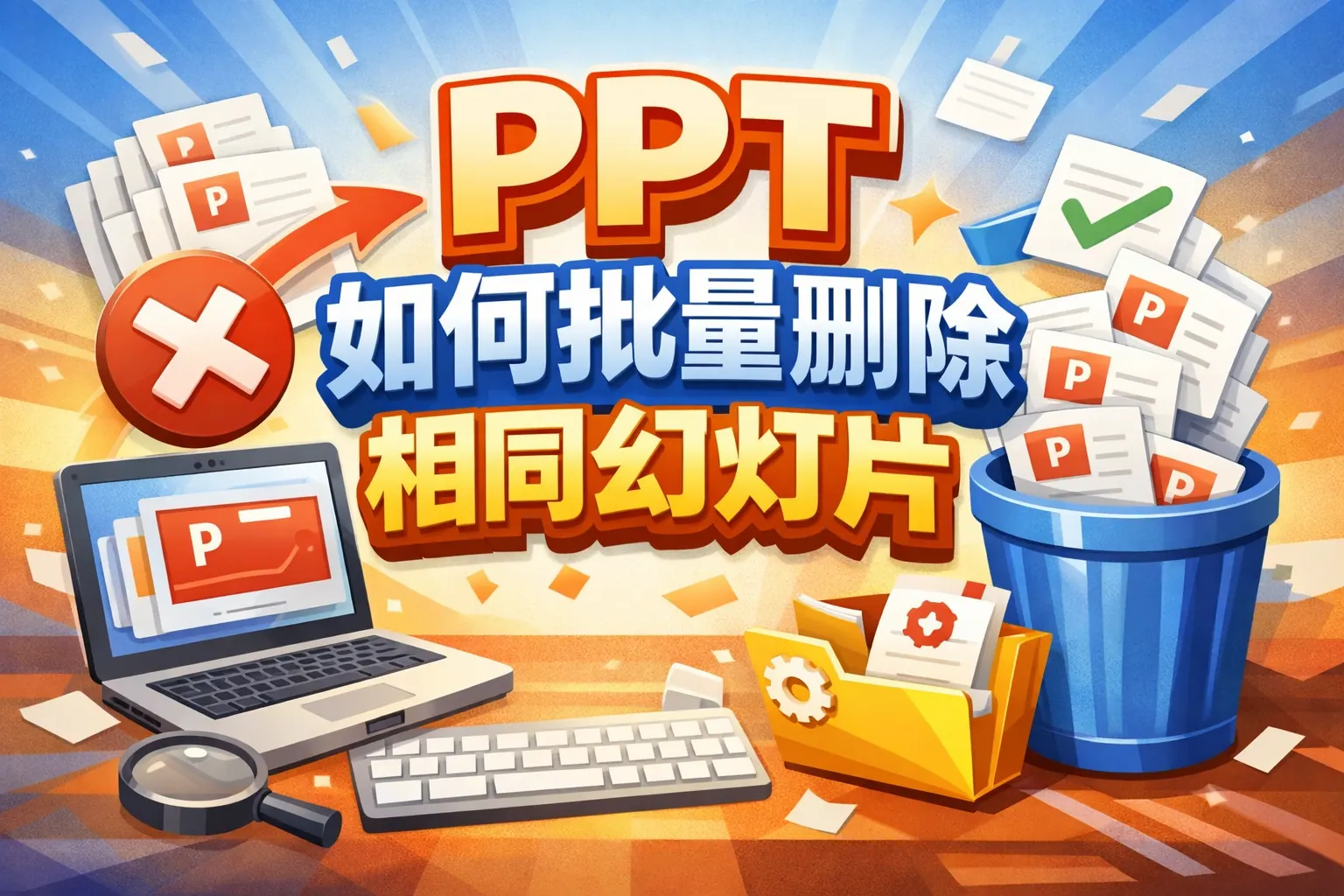 ppt如何批量删除相同幻灯片