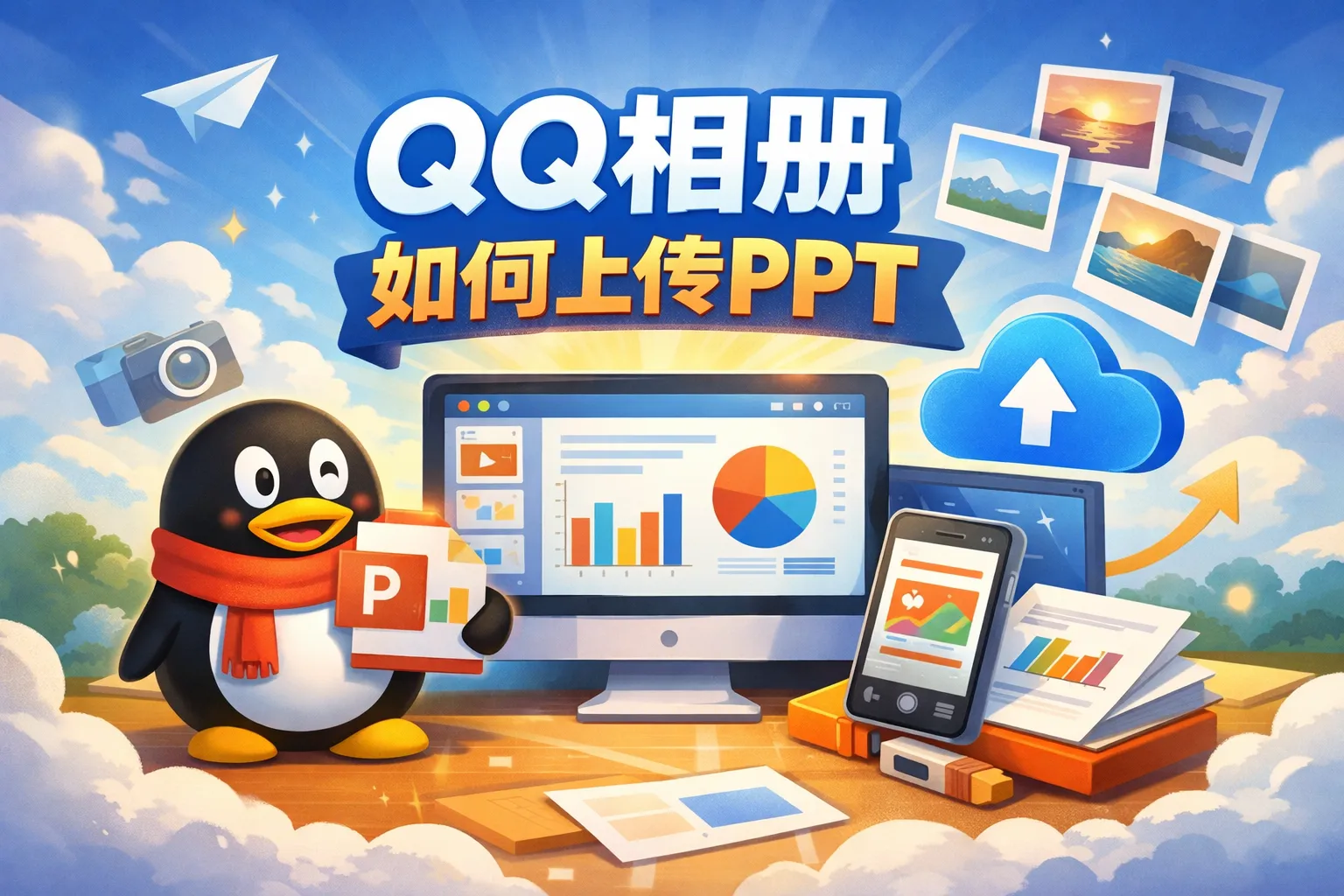 qq相册如何上传ppt