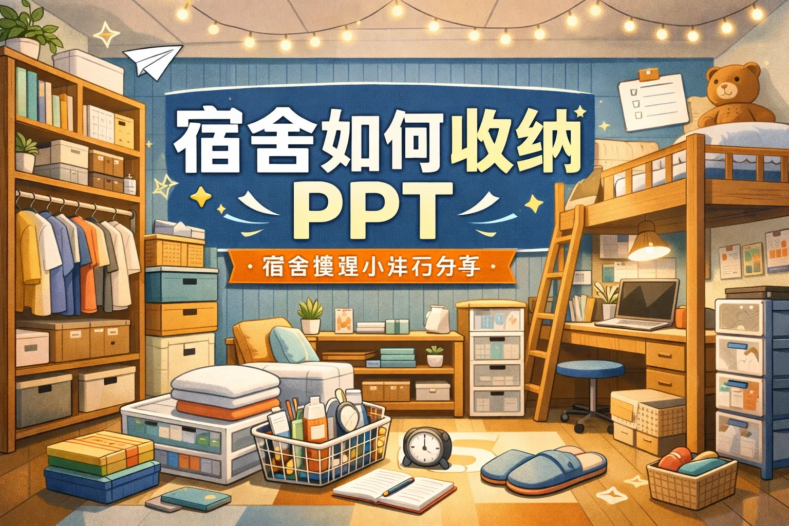 宿舍如何收纳PPT