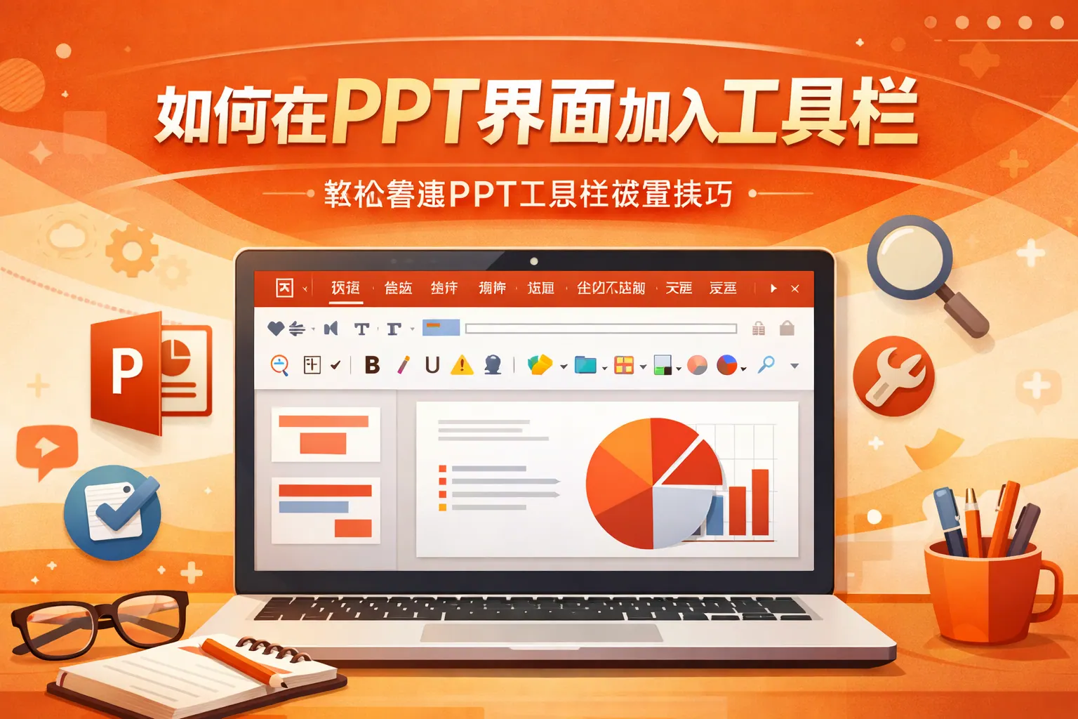 如何在PPT界面加入工具栏