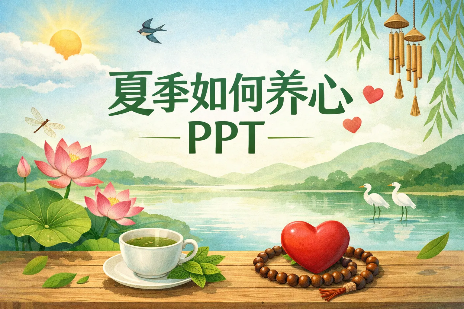 夏季如何养心ppt