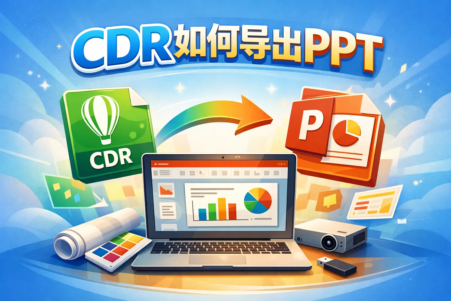 cdr如何导出ppt