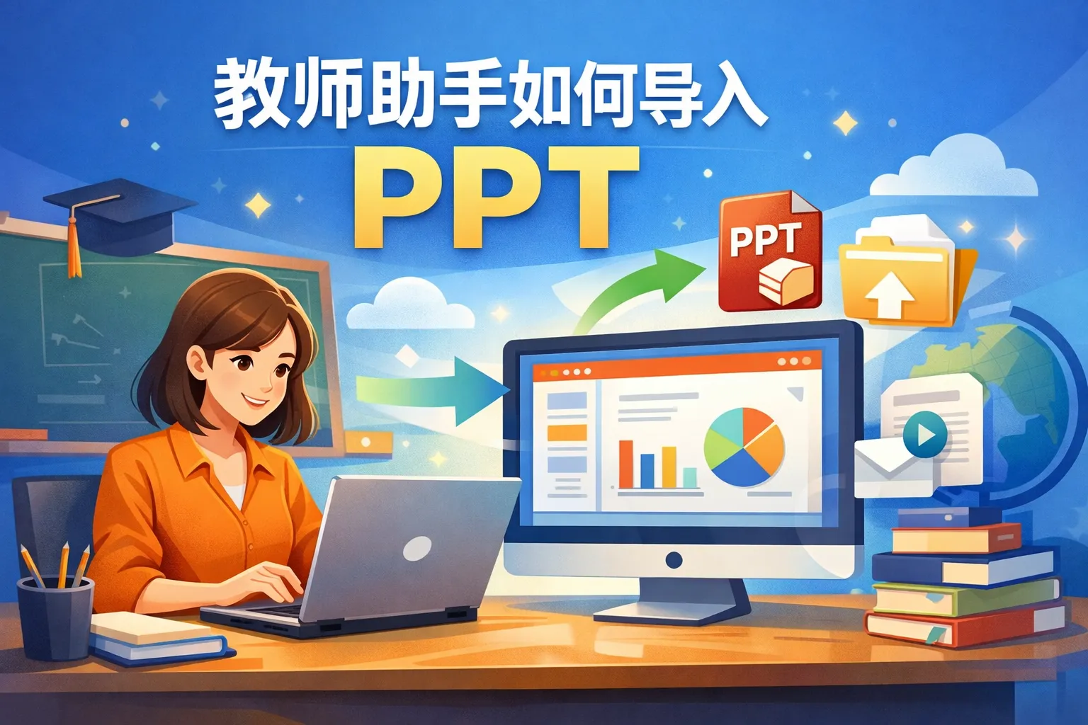 教师助手如何导入ppt