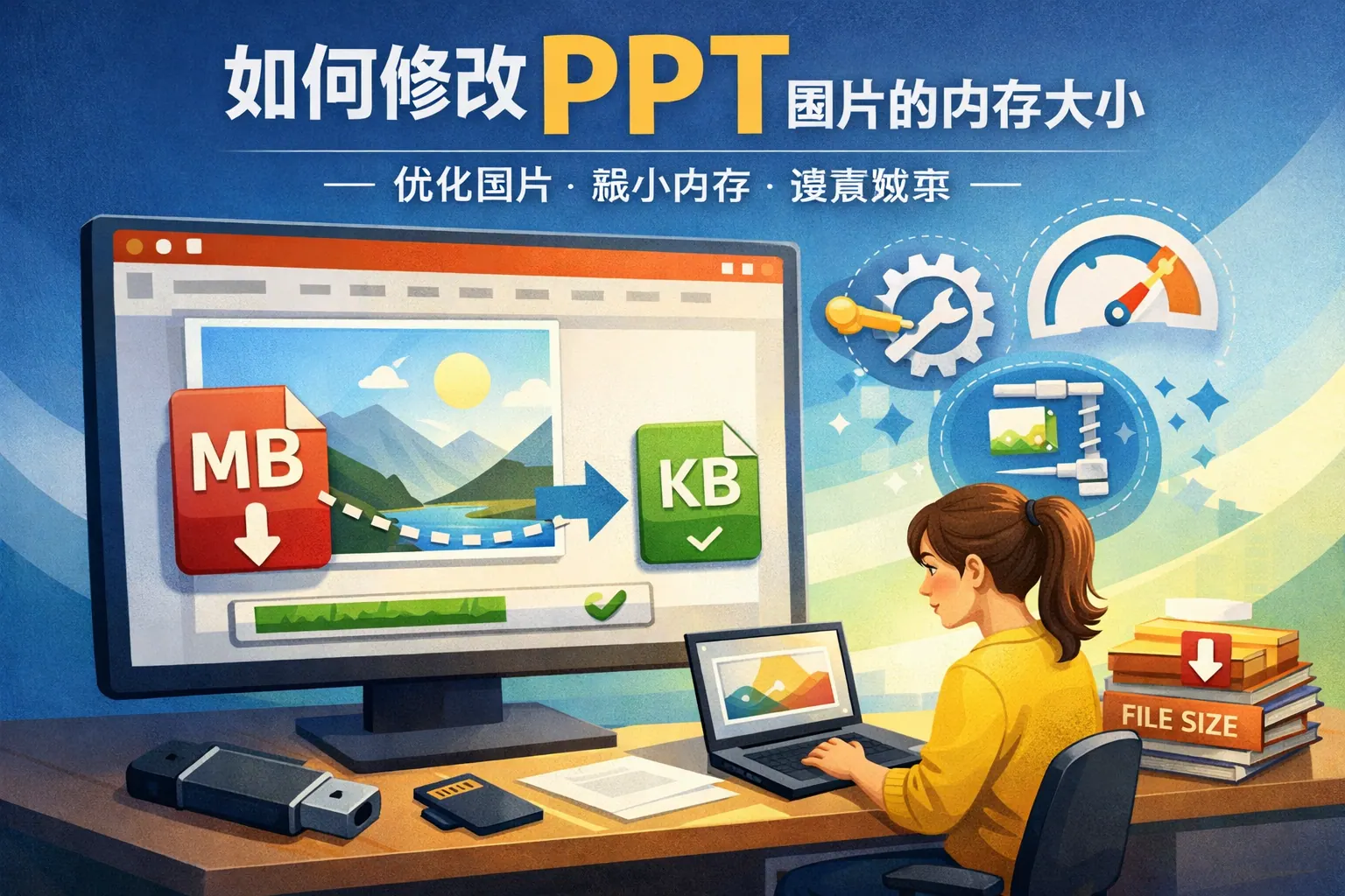 如何修改ppt图片的内存大小