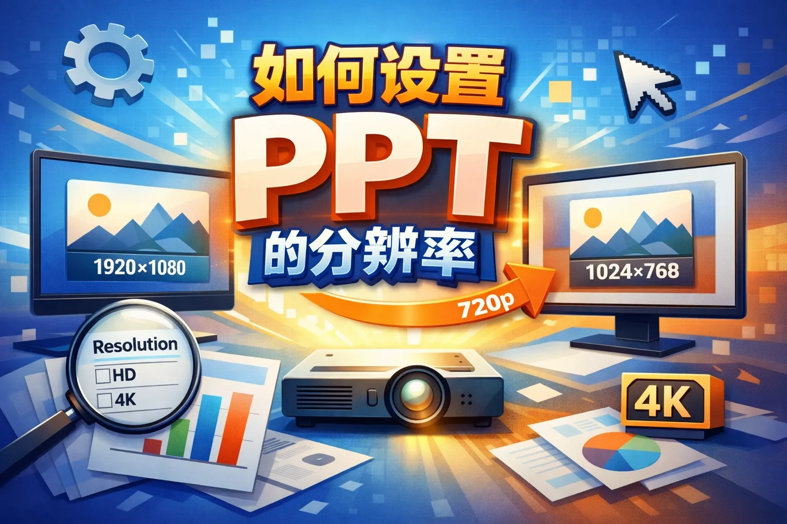 如何设置ppt的分辨率