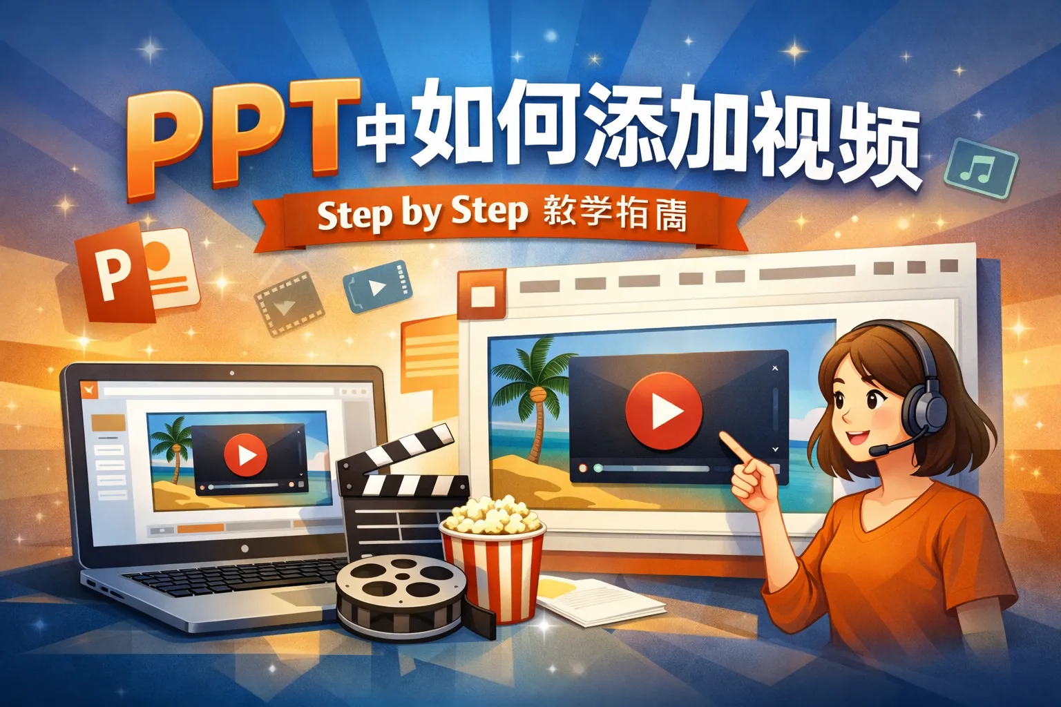 ppt中如何添加视频