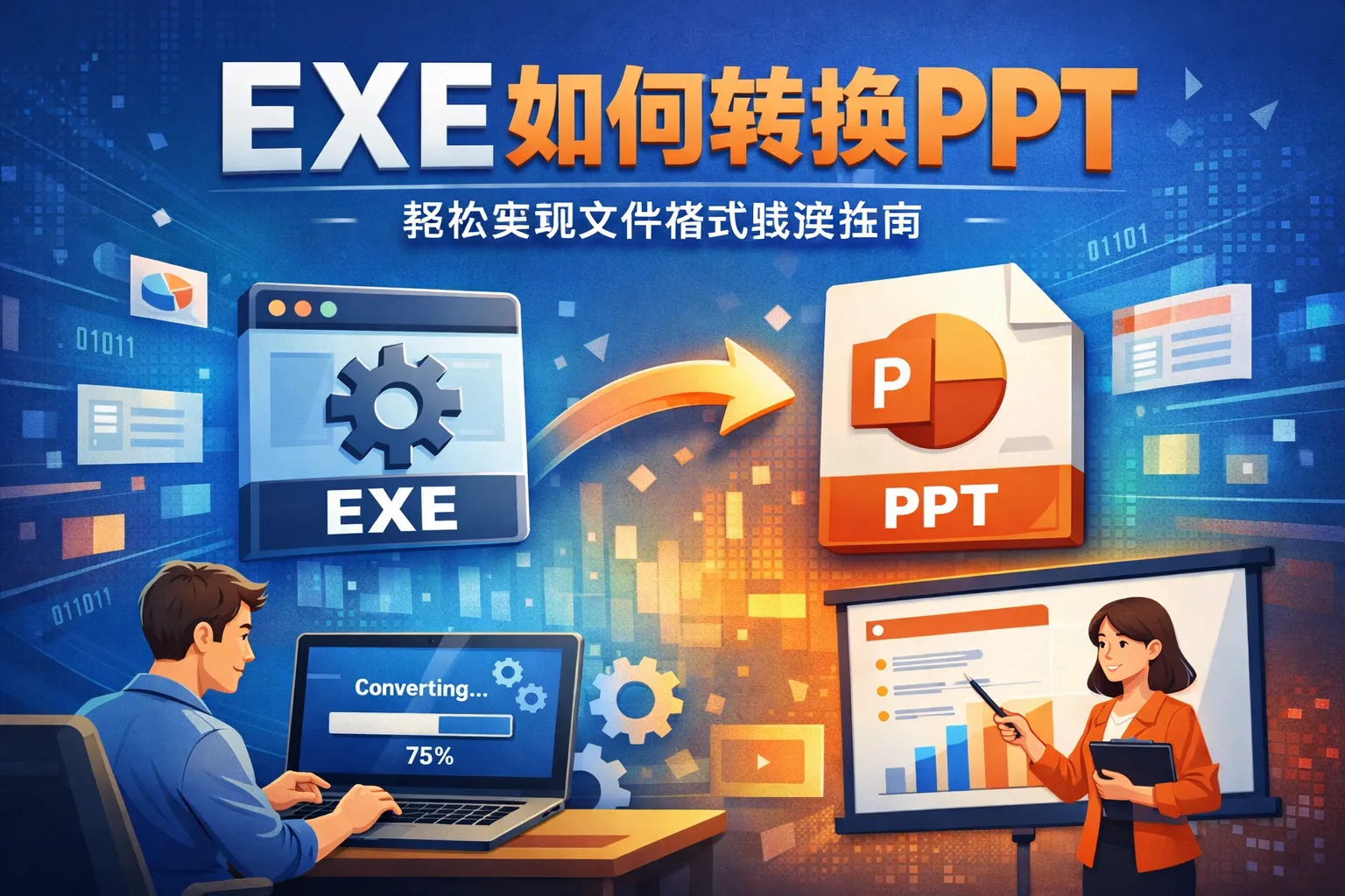 exe如何转换ppt