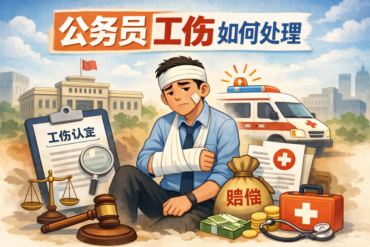 公务员工伤如何处理