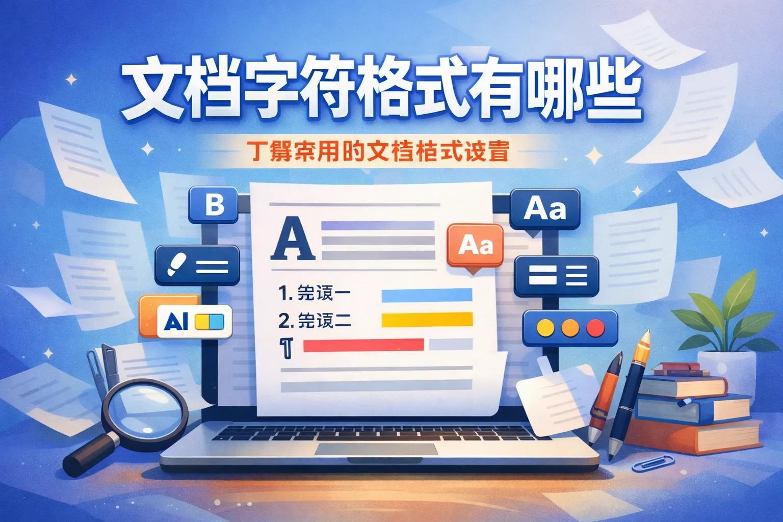 文档字符格式有哪些