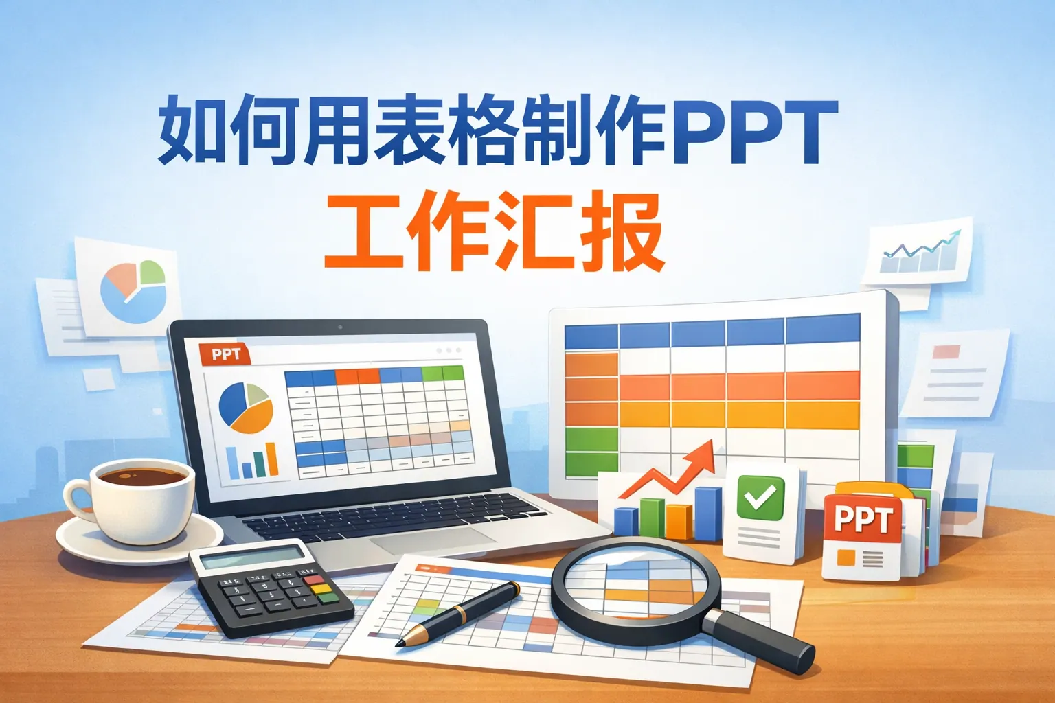 如何用表格制作ppt工作汇报