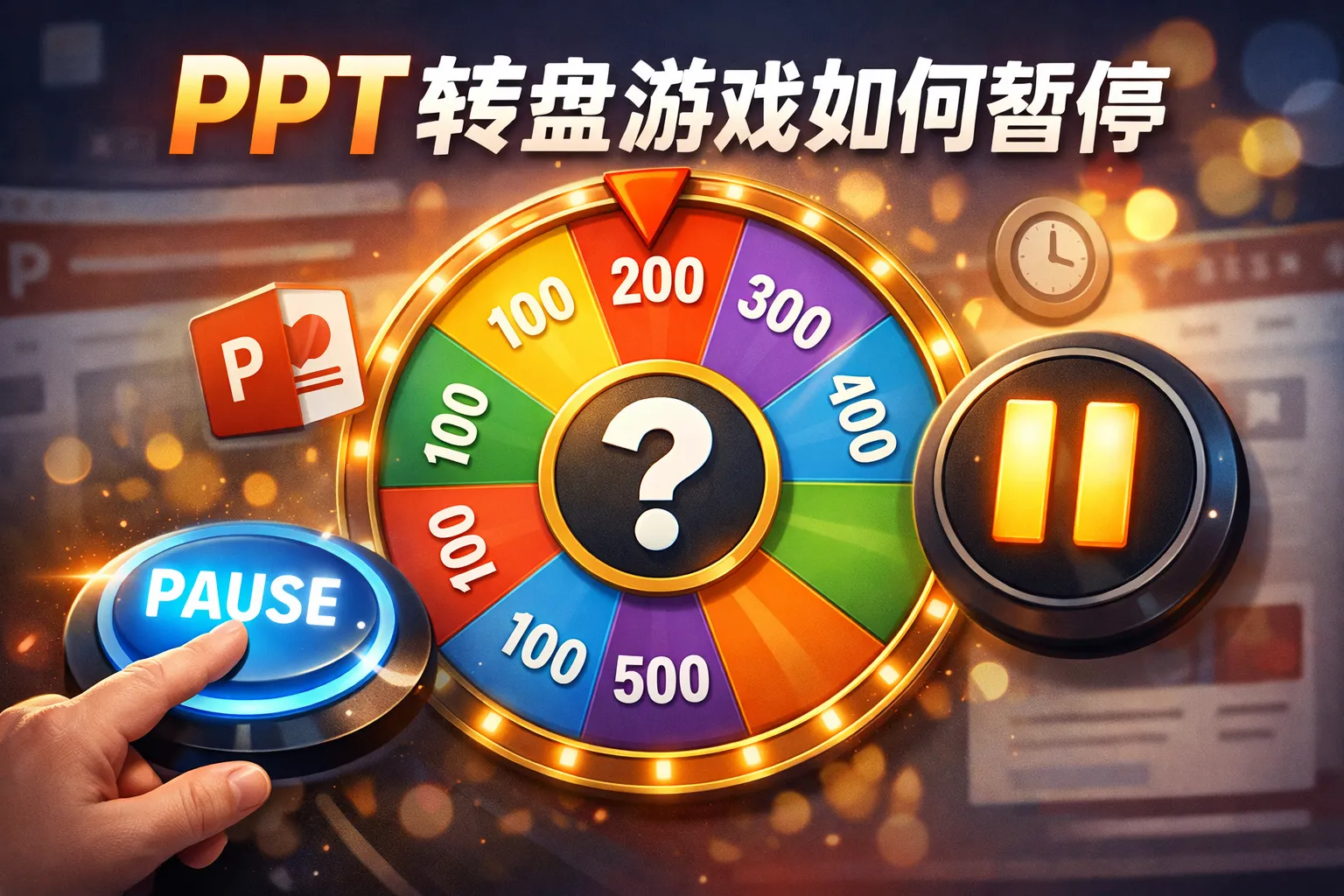 ppt转盘游戏如何暂停