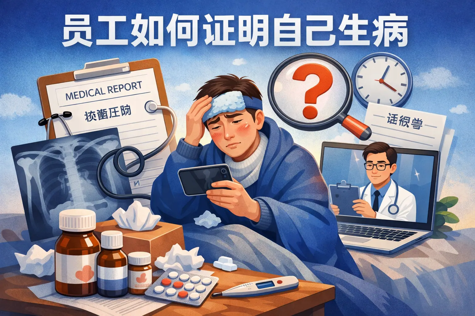 员工如何证明自己生病