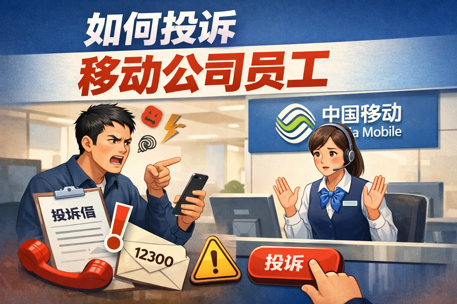 如何投诉移动公司员工